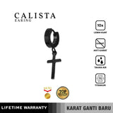 Emrys CALISTA Salib Anting Tindik TITANIUM Anti Karat Pria dan Wanita