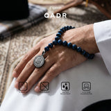 Emrys Premium QADR Prayer Beads Real Stone Tasbih Batu 33 Butir + LAFADZ ALLAH BULAT