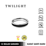 Emrys Simple Ring TWILIGHT Real Titanium Anti Karat Cincin Titanium Pria Wanita