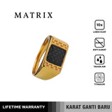 Emrys Premium Ring MATRIX Carbon Real Titanium Anti Karat Cincin Titanium Pria Wanita