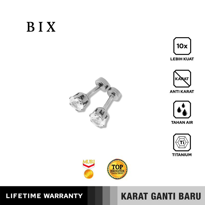 Emrys BIX ANTING Tindik Titanium Anti Karat Pria dan Wanita