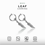 Emrys LEAF ANTING Jepit Titanium Anti Karat Pria dan Wanita