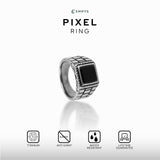 Emrys PIXEL Premium Ring Cincin Titanium Pria Wanita Anti Karat Tahan Air
