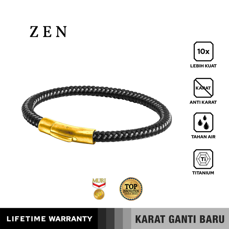 Emrys ZEN Bracelet Real Leather Gelang Kulit Pria Wanita