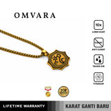 Emrys Liontin Set OMVARA Real Titanium Anti Karat Kalung Liontin Titanium Pria Wanita
