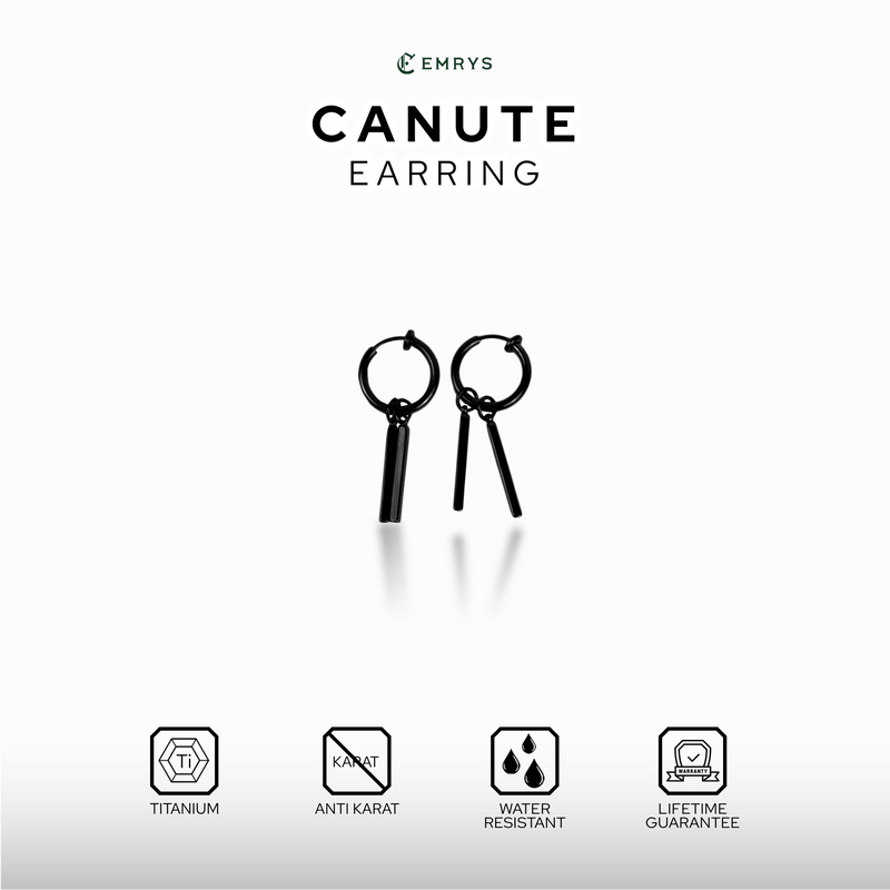 Emrys CANUTE ANTING Jepit Titanium Anti Karat Pria dan Wanita