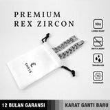 Emrys Bracelet PREMIUM REX ZIRCONIA Gelang Rantai Titanium Pria Wanita