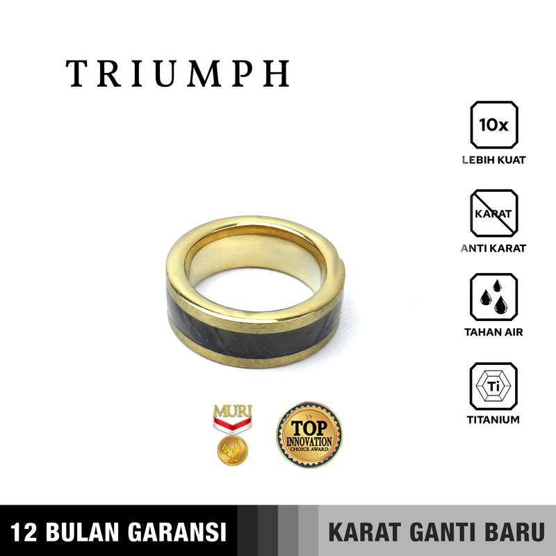 Emrys TRIUMPH Premium Ring Cincin Titanium Pria Wanita