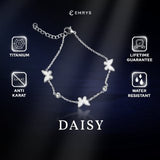 Emrys Bracelet DAISY Gelang Rantai Serut Real Titanium Anti Karat  Wanita