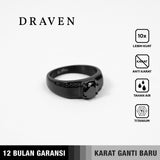 Emrys Premium Ring DRAVEN Titanium Anti Karat Pria Wanita