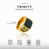 Emrys TRINITY Premium Ring Cincin Titanium Pria Wanita Anti Karat Tahan Air