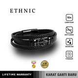 Emrys ETHNIC Bracelet Real Leather Gelang Kulit Pria Wanita