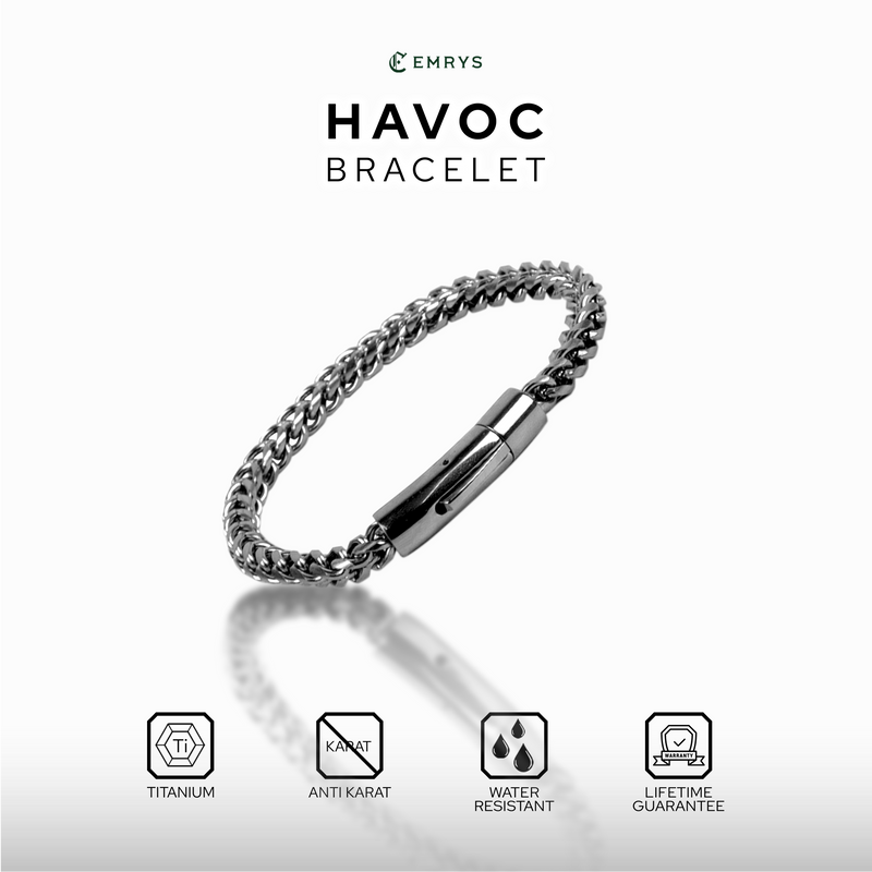 Emrys HAVOC GELANG Anti Karat Titanium Pria Wanita