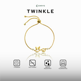Emrys Premium Bracelet TWINKLE Real Titanium Gelang Serut Anti Karat Pria dan Wanita