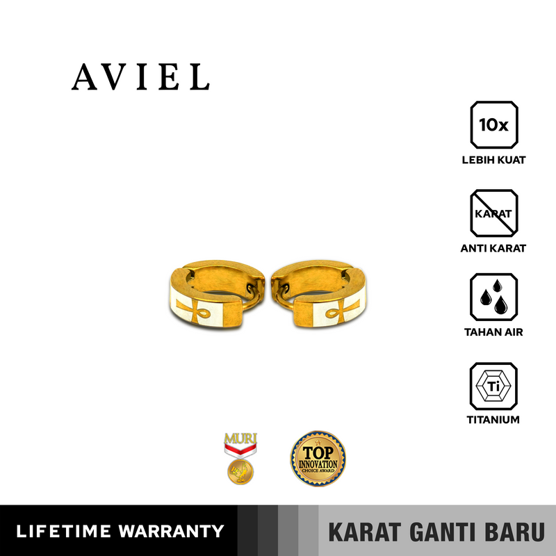 Emrys AVIEL ANTING Tindik Titanium Anti Karat Pria dan Wanita