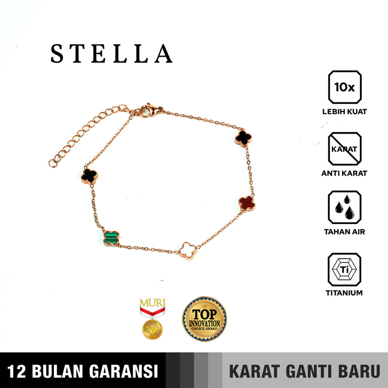 Emrys Premium Bracelet STELLA Titanium Gelang Anti Karat Pria Wanita