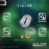 EMRYS Premium VIKING Ring Titanium Anti Karat Cincin Pria Wanita