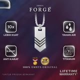 Emrys Liontin Set FORGE Liontin Titanium Anti Karat Pria