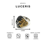 Emrys Premium Ring LUCERIS Real Titanium Anti Karat Cincin  Pria Wanita