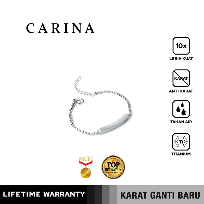 Emrys Premium CARINA Real Titanium GELANG Anti Karat Pria Wanita