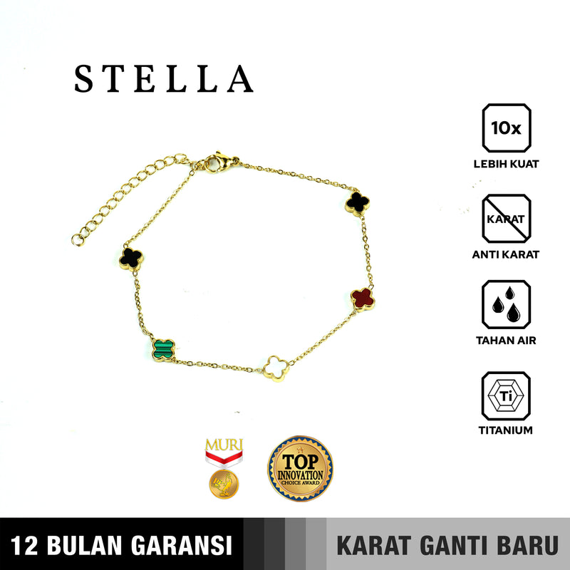 Emrys Premium Bracelet STELLA Titanium Gelang Anti Karat Pria Wanita