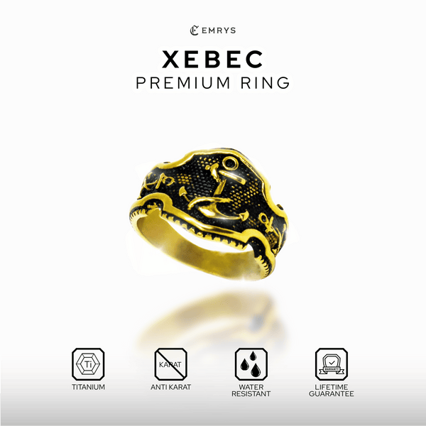 Emrys XEBEC Premium Ring Cincin Titanium Pria Wanita