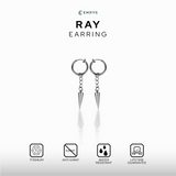 Emrys RAY ANTING Jepit Titanium Anti Karat Pria dan Wanita