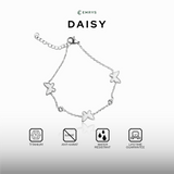Emrys Bracelet DAISY Gelang Rantai Serut Real Titanium Anti Karat  Wanita