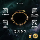 Emrys Bracelet QUINN Real Titanium Gelang Rantai Anti Karat Pria dan Wanita