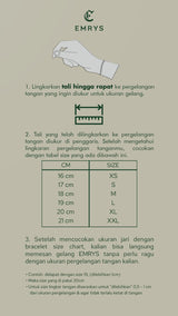 Emrys MAGNUM Bracelet Real Leather Gelang Kulit Pria Wanita