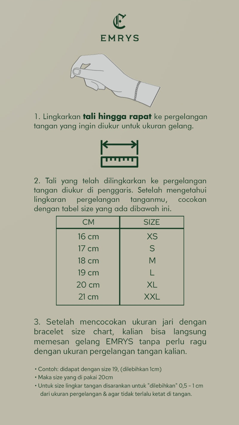 Emrys Premium HAWKINS Real Titanium GELANG Anti Karat Pria Wanita