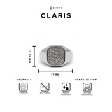 Emrys Premium Ring CLARIS Real Titanium Anti Karat Cincin  Pria Wanita