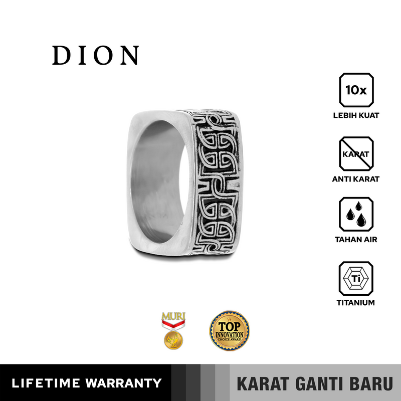 Emrys DION Premium Ring Cincin Titanium Pria Wanita