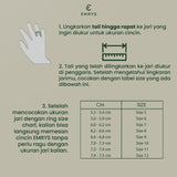 Emrys Premium Ring VARO DOFF Real Titanium Anti Karat Cincin Titanium Pria Wanita