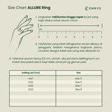Emrys Ring ALLURE Anti Karat Cincin Titanium Wanita