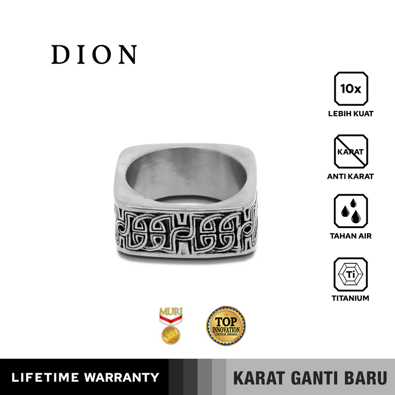 Emrys DION Premium Ring Cincin Titanium Pria Wanita