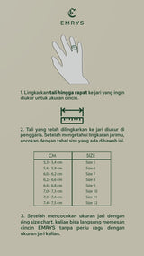 Emrys Simple Ring AURUM  Real Titanium Anti Karat Cincin Titanium Pria Wanita