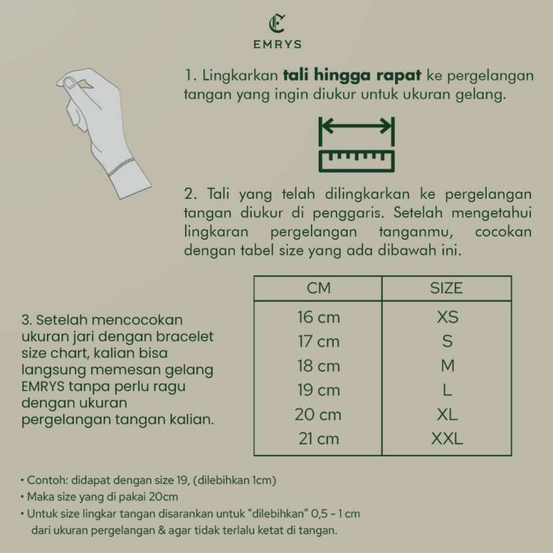 Emrys Bracelet PREMIUM REX ZIRCONIA Gelang Rantai Titanium Pria Wanita
