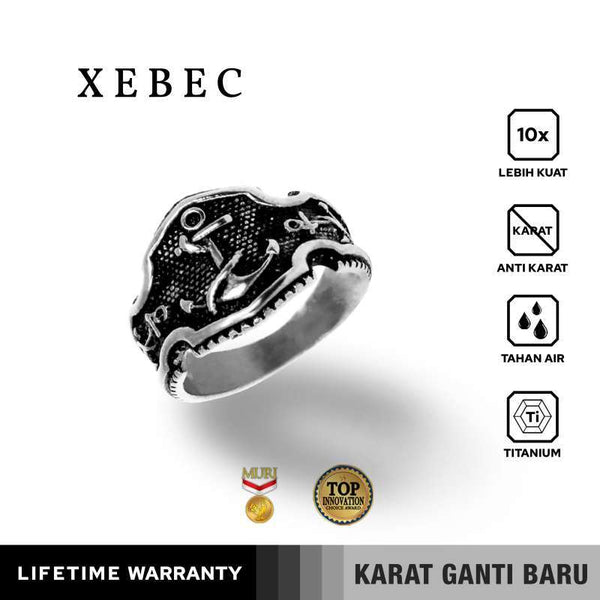 Emrys XEBEC Premium Ring Cincin Titanium Pria Wanita