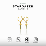 Emrys STARGAZER ANTING Jepit Titanium Anti Karat Pria dan Wanita