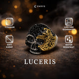 Emrys Premium Ring LUCERIS Real Titanium Anti Karat Cincin  Pria Wanita