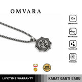 Emrys Liontin Set OMVARA Real Titanium Anti Karat Kalung Liontin Titanium Pria Wanita