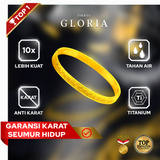 Emrys GLORIA Titanium Real Anti Karat Gelang Titanium Pria Wanita