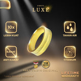 Emrys Premium Ring LUXE  Real Titanium Anti Karat Cincin Pria Wanita