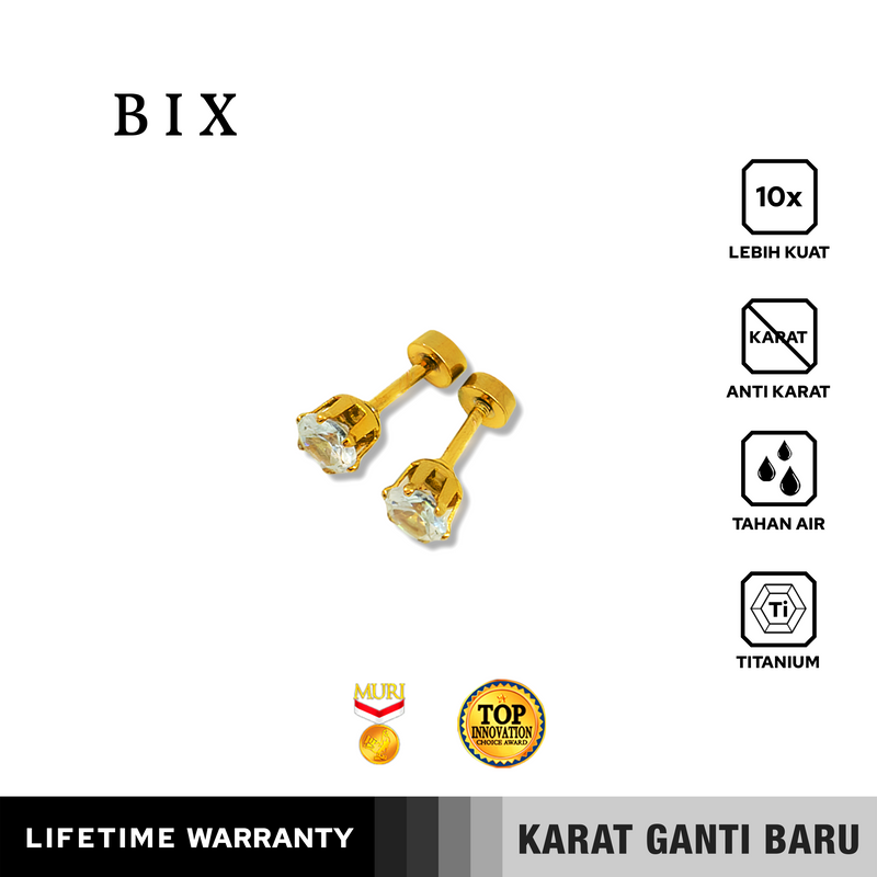 Emrys BIX ANTING Tindik Titanium Anti Karat Pria dan Wanita