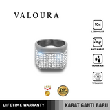 Emrys VALOURA Premium Ring Cincin Titanium Pria Wanita