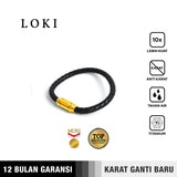 Emrys LOKI Bracelet Real Leather Anti karat Gelang Kulit Pria Wanita