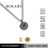 Emrys Liontin Set HIKARI Real Titanium Anti Karat Kalung Titanium Pria Wanita