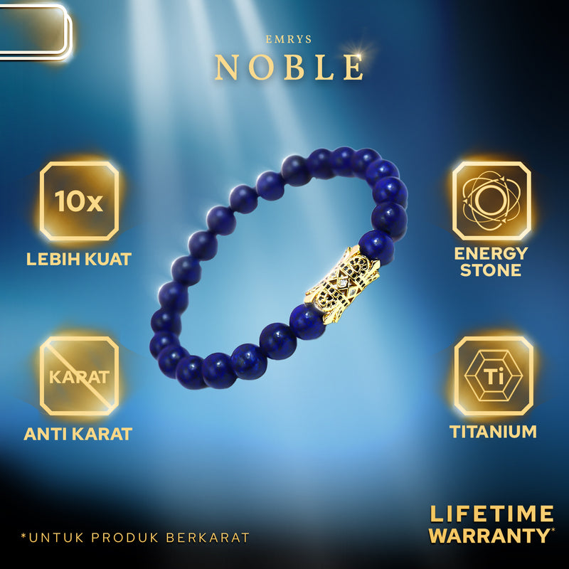 Emrys NOBLE Bracelet Real Stone Gelang Batu Pria Wanita