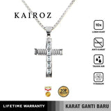 Emrys Liontin Set KAIROZ Titanium Anti Karat Kalung Liontin Salib Titanium Pria Wanita